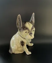 Bouledogue français en céramique 