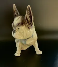 Bouledogue français en céramique 