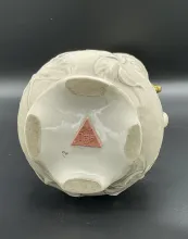 Vase Royal Dux en porcelaine aux iris, art nouveau 1900